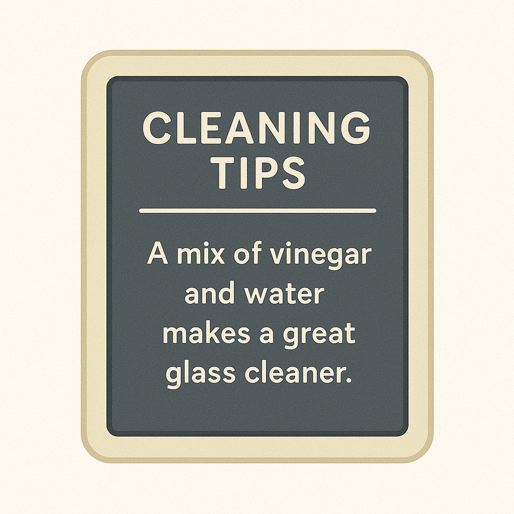 Cleaning tips board